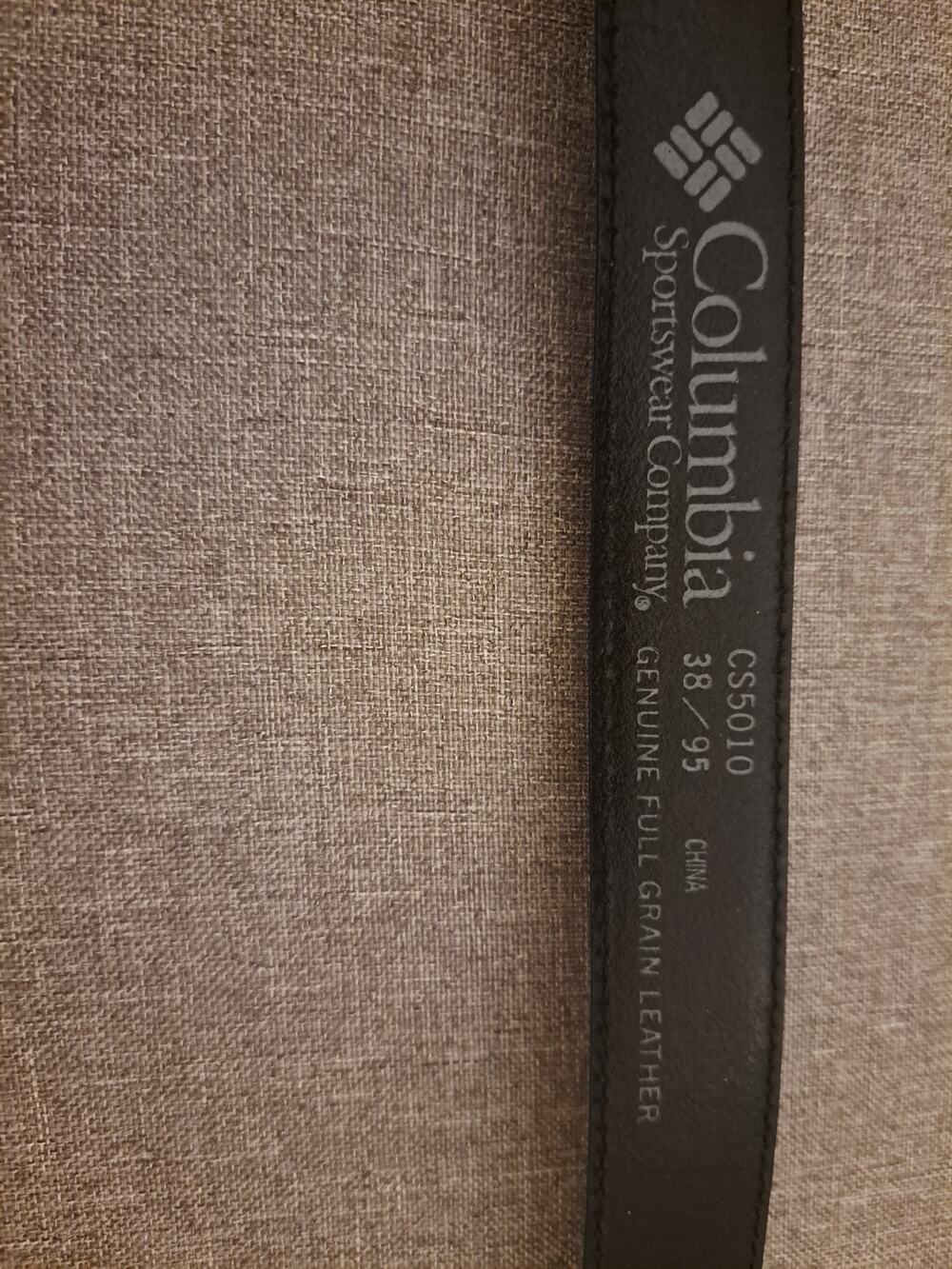 Columbia Men's Leather Belt Black Size 38/95